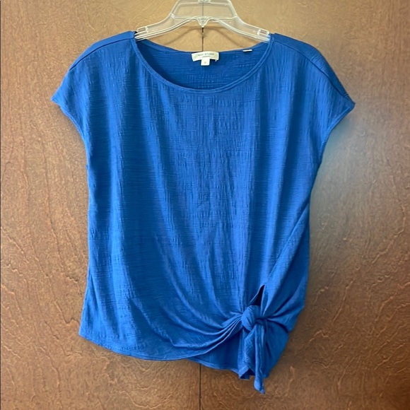 Blue Women's Top with Knot Detail - Picture 1 of 4
